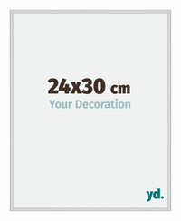 Miami Aluminium Fotokader 24x30cm Zilver Mat Voorzijde Maat | Yourdecoration.be