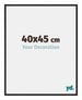 Miami Aluminium Fotokader 40x45cm Zwart Hoogglans Voorzijde Maat | Yourdecoration.be