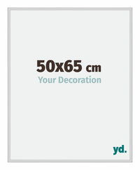 Miami Aluminium Fotokader 50x65cm Zilver Mat Voorzijde Maat | Yourdecoration.be