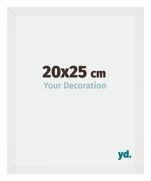 Mura MDF Fotokader 20x25cm Wit Hoogglans Voorzijde Maat | Yourdecoration.be