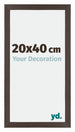 Mura MDF Fotokader 20x40cm Eiken Donker Voorzijde Maat | Yourdecoration.be