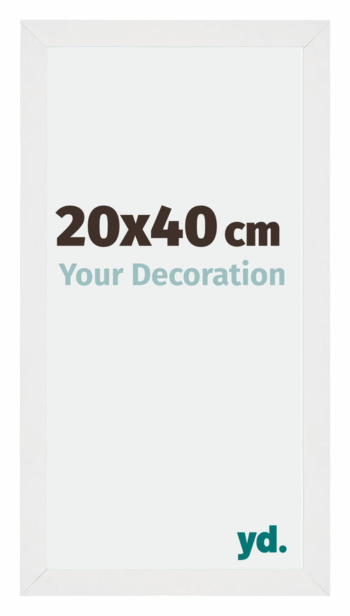 Mura MDF Fotokader 20x40cm Wit Hoogglans Voorzijde Maat | Yourdecoration.be