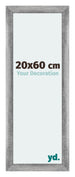 Mura MDF Fotokader 20x60cm Grijs Geveegd Voorzijde Maat | Yourdecoration.be