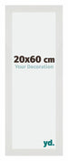 Mura MDF Fotokader 20x60cm Wit Mat Voorzijde Maat | Yourdecoration.be