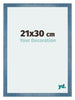 Mura MDF Fotokader 21x30cm Helder Blauw Geveegd Voorzijde Maat | Yourdecoration.be