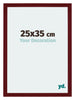 Mura MDF Fotokader 25x35cm Wijnrood Geveegd Voorzijde Maat | Yourdecoration.be