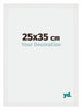 Mura MDF Fotokader 25x35cm Wit Hoogglans Voorzijde Maat | Yourdecoration.be