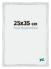 Mura MDF Fotokader 25x35cm Zilver Glanzend Vintage Voorzijde Maat | Yourdecoration.be