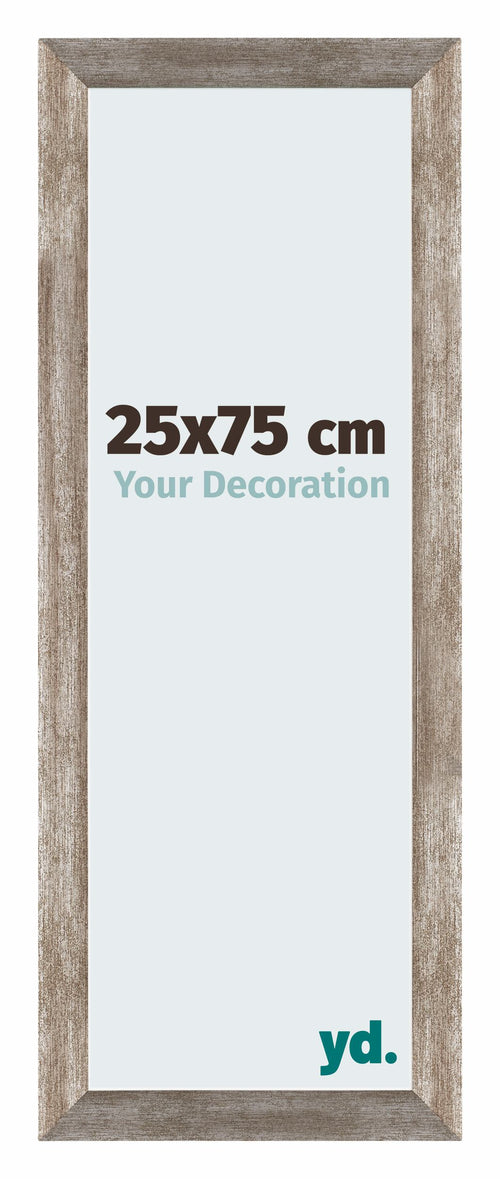 Mura MDF Fotokader 25x75cm Metaal Vintage Voorzijde Maat | Yourdecoration.be
