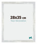 Mura MDF Fotokader 28x35cm Zilver Glanzend Vintage Voorzijde Maat | Yourdecoration.be