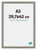 Mura MDF Fotokader 29 7x42cm A3 Grijs Maat | Yourdecoration.be