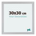 Mura MDF Fotokader 30x30cm Zilver Mat Voorzijde Maat | Yourdecoration.be