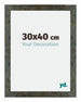 Mura MDF Fotokader 30x40cm Blauw Goud Gemeleerd Voorzijde Maat | Yourdecoration.be