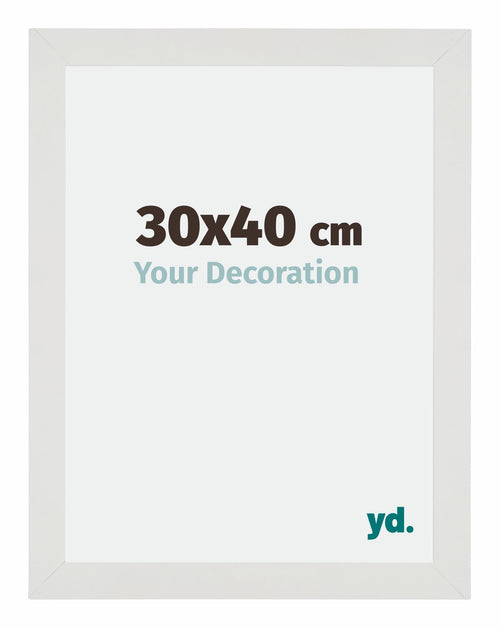 Mura MDF Fotokader 30x40cm Wit Mat Voorzijde Maat | Yourdecoration.be