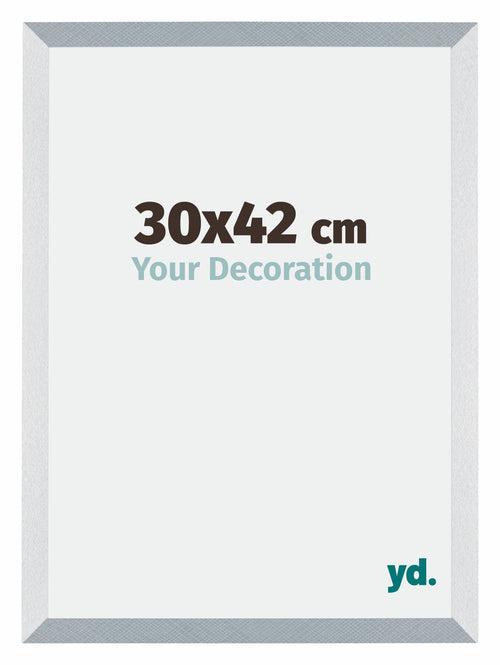 Mura MDF Fotokader 30x42cm Aluminium Geborsteld Voorzijde Maat | Yourdecoration.be