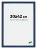 Mura MDF Fotokader 30x42cm Donkerblauw Geveegd Voorzijde Maat | Yourdecoration.be