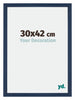 Mura MDF Fotokader 30x42cm Donkerblauw Geveegd Voorzijde Maat | Yourdecoration.be