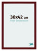 Mura MDF Fotokader 30x42cm Wijnrood Geveegd Voorzijde Maat | Yourdecoration.be