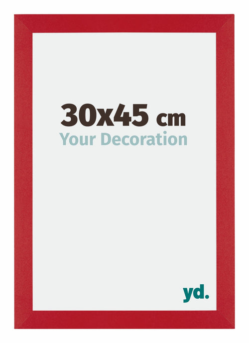 Mura MDF Fotokader 30x45cm Rood Voorzijde Maat | Yourdecoration.be