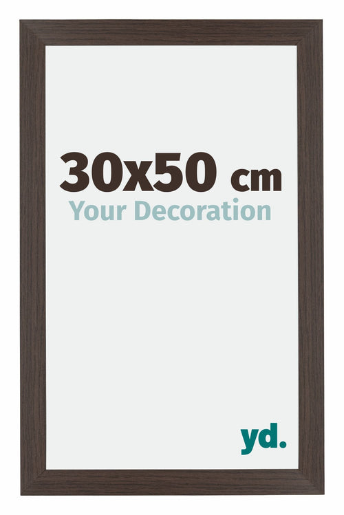 Mura MDF Fotokader 30x50cm Eiken Donker Voorzijde Maat | Yourdecoration.be
