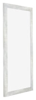 Mura MDF Fotokader 30x60cm Zilver Glanzend Vintage Voorzijde Schuin | Yourdecoration.be