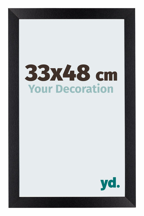 Mura MDF Fotokader 33x48cm Zwart Mat Voorzijde Maat | Yourdecoration.be