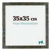 Mura MDF Fotokader 35x35cm Blauw Goud Gemeleerd Voorzijde Maat | Yourdecoration.be