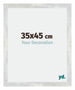Mura MDF Fotokader 35x45cm Zilver Glanzend Vintage Voorzijde Maat | Yourdecoration.be