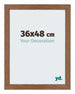 Mura MDF Fotokader 36x48cm Eiken Rustiek Voorzijde Maat | Yourdecoration.be