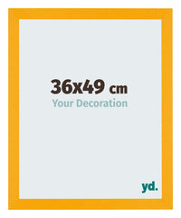 Mura MDF Fotokader 36x49cm Geel Voorzijde Maat | Yourdecoration.be