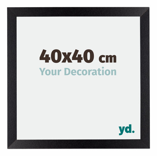 Mura MDF Fotokader 40x40cm Zwart Mat Voorzijde Maat | Yourdecoration.be