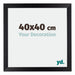 Mura MDF Fotokader 40x40cm Zwart Mat Voorzijde Maat | Yourdecoration.be