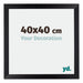 Mura MDF Fotokader 40x40cm Zwart Mat Voorzijde Maat | Yourdecoration.be