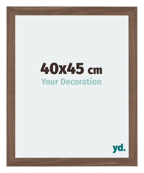 Mura MDF Fotokader 40x45cm Walnoot Donker Voorzijde Maat | Yourdecoration.be