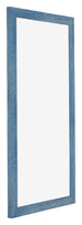Mura MDF Fotokader 40x80cm Helder Blauw Geveegd Voorzijde Schuin | Yourdecoration.be