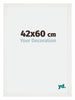 Mura MDF Fotokader 42x60cm Wit Geveegd Voorzijde Maat | Yourdecoration.be