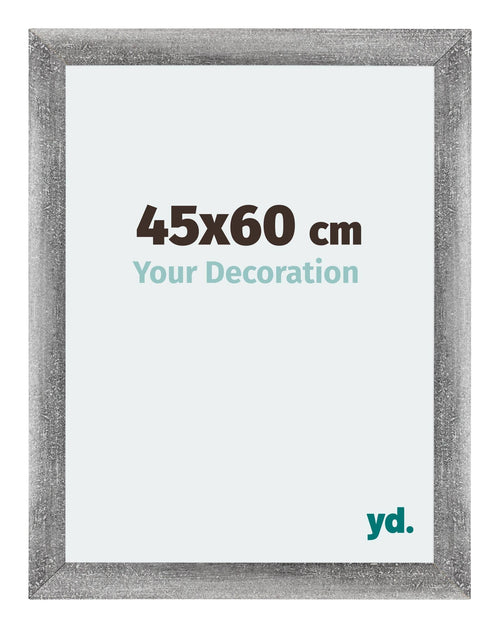 Mura MDF Fotokader 45x60cm Grijs Geveegd Voorzijde Maat | Yourdecoration.be