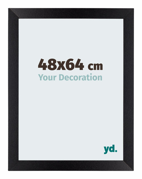 Mura MDF Fotokader 48x64cm Zwart Mat Voorzijde Maat | Yourdecoration.be