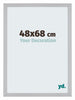 Mura MDF Fotokader 48x68cm Mat Zilver Voorzijde Maat | Yourdecoration.be