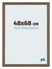 Mura MDF Fotokader 48x68cm Walnoot Donker Voorzijde Maat | Yourdecoration.be