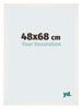 Mura MDF Fotokader 48x68cm Wit Geveegd Voorzijde Maat | Yourdecoration.be