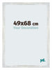 Mura MDF Fotokader 49x68cm Zilver Glanzend Vintage Voorzijde Maat | Yourdecoration.be