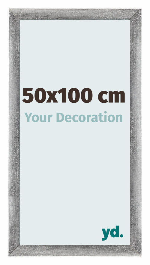 Mura MDF Fotokader 50x100cm Grijs Geveegd Voorzijde Maat | Yourdecoration.be