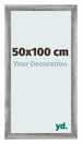 Mura MDF Fotokader 50x100cm Grijs Geveegd Voorzijde Maat | Yourdecoration.be