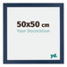 Mura MDF Fotokader 50x50cm Donkerblauw Geveegd Voorzijde Maat | Yourdecoration.be