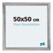 Mura MDF Fotokader 50x50cm Grijs Geveegd Voorzijde Maat | Yourdecoration.be