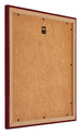 Mura MDF Fotokader 50x50cm Wijnrood Geveegd Achterzijde Schuin | Yourdecoration.be
