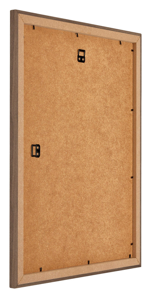 Mura MDF Fotokader 50x65cm Walnoot Donker Achterzijde Schuin | Yourdecoration.be