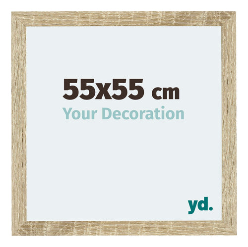 Mura MDF Fotokader 55x55cm Sonoma Eiken Voorzijde Maat | Yourdecoration.be
