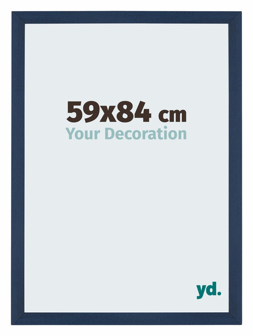 Mura MDF Fotokader 59x84cm Donkerblauw Geveegd Voorzijde Maat | Yourdecoration.be